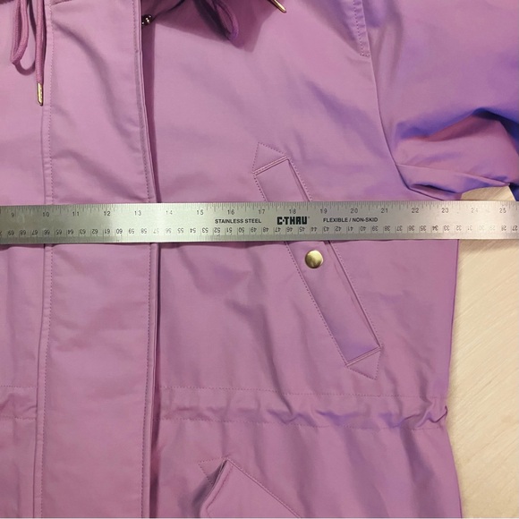 J. Crew Perfect Winter Parka - Purple Hooded Puffer Coat - Picture 9 of 9